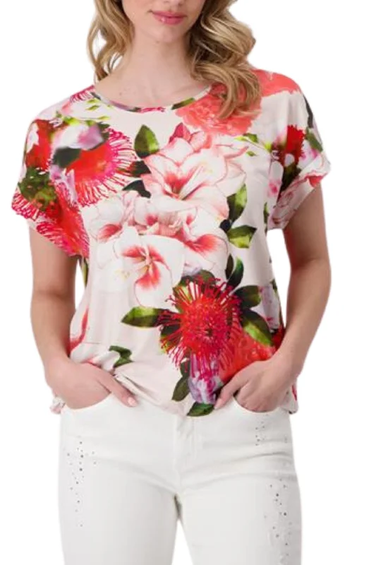 Feminine and fashionable clothing for every wardrobe   FLORAL TEE - 408539MNR