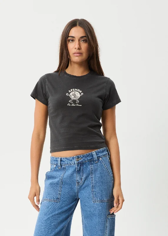 Latest fashion trends for modern women   AFENDS Womens Last Dance - Baby T-Shirt - Stone Black