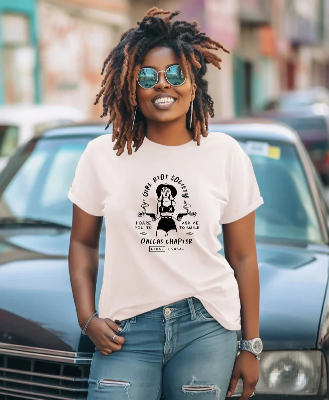 Stylish women’s clothing designed for comfort   Girl Riot Society - Dallas Chapter - Heather T Shirt