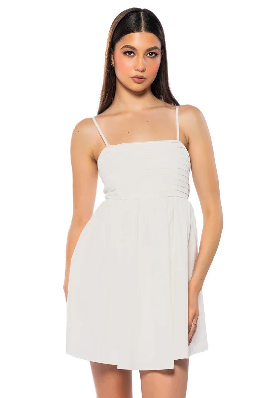 Perfect fashion pieces for the busy woman   PRESLEY TIE BACK MINI DRESS