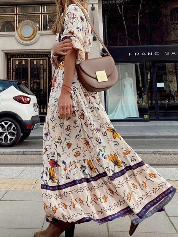Women’s clothing that fits your personality and style   BerryBetty - Women's Printed Bohemian Long Dress
