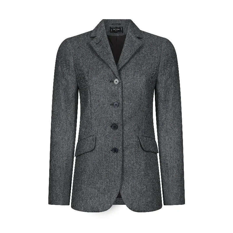 Charcoal Herringbone Fiadh Donegal Tweed Jacket