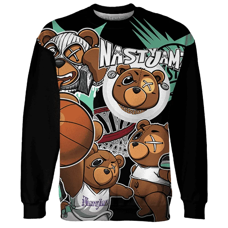 NastyJamz High OG Green Glow 1s Sweatshirt Match BER Wallpapers 3D All-Over Print