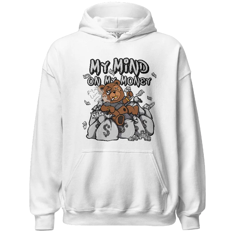 Step up your style with trendy women’s clothing   NastyJamz Retro High OG Black White 1s Hoodie Match My Mind On My Money BER