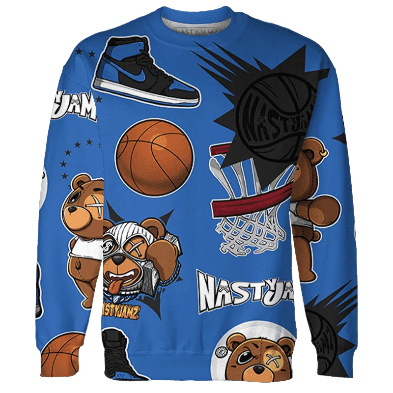 NastyJamz Royal Reimagined 1s Sweatshirt Match BER Icon Wallpapers 3D All-Over Print