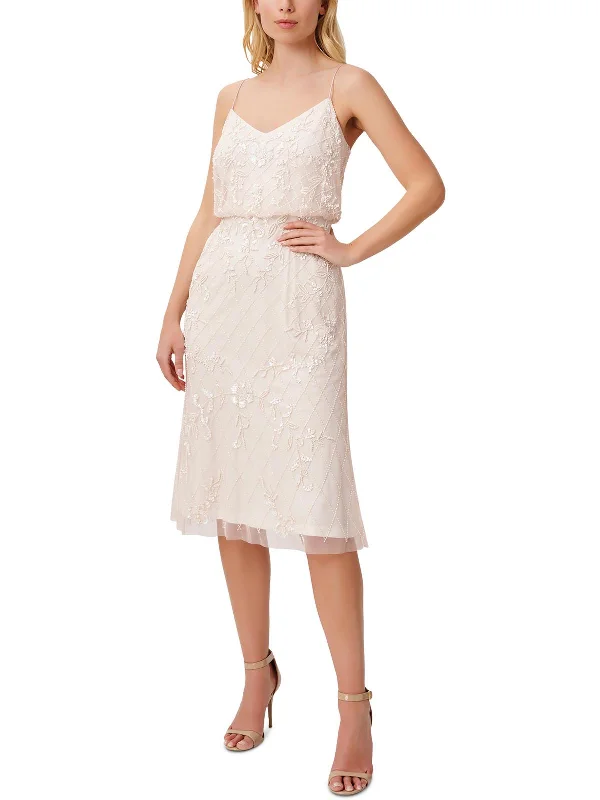 Discover the latest trends in women’s fashion   Womens Mesh Embellished Cocktail and Party Dress
