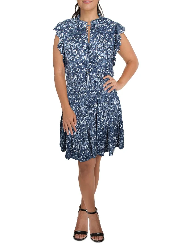 Iconic women’s outfits that never go out of style   Womens Ruffled Midi Fit & Flare Dress