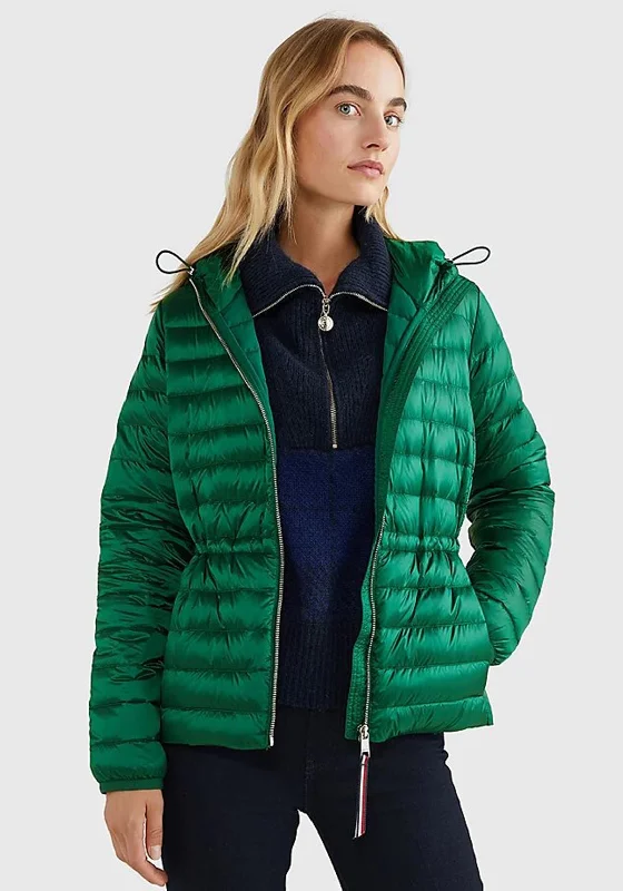 Trendy women’s clothing with a modern twist   Tommy Hilfiger Womens Down Filled Jacket, Prep Green