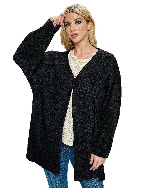 Cardigan Oversized Casual Ribbed