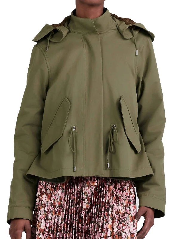 Marisa Parka Coat In Army