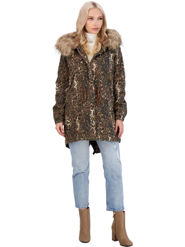 Dress to impress with elegant women’s wear   Womens Animal Print Parka Anorak Jacket
