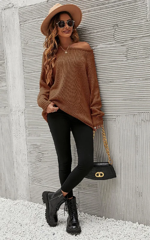 The ultimate guide to stylish women’s fashion   Comfy Jumper Top In Yummy Caramel