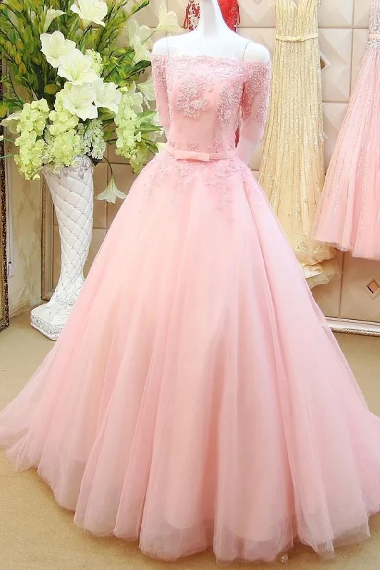Discover the latest trends in women’s fashion   Pink Prom Dresses,off the shoulder Prom Gowns  cg6425