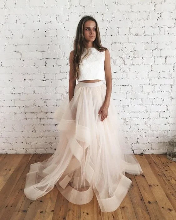 Fashion pieces that complement every woman’s style   Unique Two Piece Long Prom Dress  cg6494