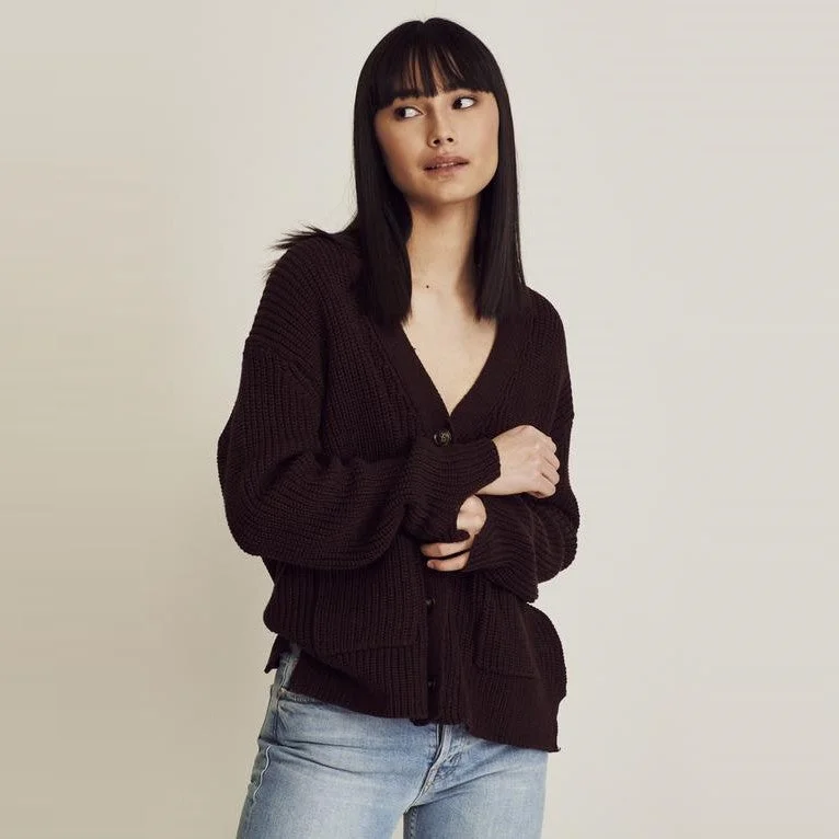 Sleek and sophisticated fashion for modern women   Neala Cardigan (Espresso)